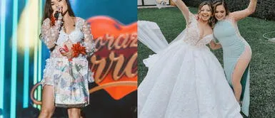 Lesly Águila con pantalones de terciopelo Lesly Águila detiene las calles colombianas con unos elegantes pantalones de terciopelo