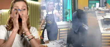 Leslie Stewart pasa el susto de su vida al casi ocasionar un incendio en 'El Gran Chef Famosos' Emergencia en ‘El Gran Chef Famosos’: Leslie Stewart casi ocasiona un incendio y bomberos tuvieron que actuar
