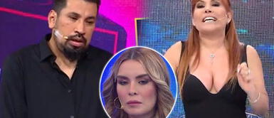 Aldo Miyashiro, Magaly Medina y Fiorella Retiz Aldo Miyashiro lanza advertencia en vivo contra Magaly Medina y Fiorella Retiz