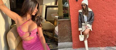 Ivana Yturbe con maxi falda de cuero Ivana Yturbe gobierna las calles arequipeñas con una poderosa maxi falda de cuero en tendencia