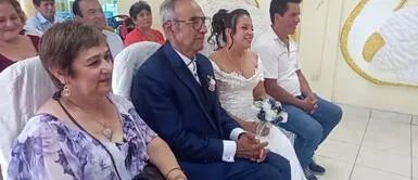 Hombre de 72 años y mujer de 29 contraen matrimonio en Pucallpa: "Fue amor a primera vista" Hombre de 72 años y mujer de 29 contraen matrimonio en Pucallpa: "Fue amor a primera vista"