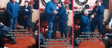 Hombre pide matrimonio a su pareja luego de 42 años juntos, 6 hijos y 8 nietos: "Amor puro" Hombre pide matrimonio a su pareja luego de 42 años juntos, 6 hijos y 8 nietos: "Amor puro"