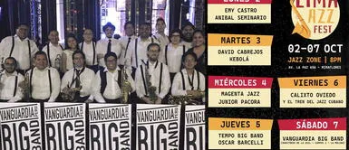 Jazz Fest va del 02 del 07 de octubre. Lima Jazz Fest 2023 va del 02 al 07 de octubre