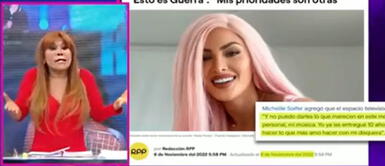 Michelle Soifer vuelve a "Esto es Guerra" Magaly Medina criticó a Michelle Soifer por volver a "Esto es Guerra"