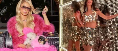 Natalie Vértiz con look glam chic Natalie Vértiz y Paris Hilton se lucen en los premios Billboard con looks que elevan el glamour