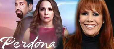 Aldo Miyashiro, Érika Villalobos y Magaly Medina Magaly Medina se burla de novela de Aldo Miyashiro y Érika Villalobos por bajo rating