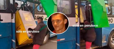Peruano realizan sigunlar acción para meter un carrito de comida en un bus "¿Cómo le explicamos a Sonne?": Peruanos meten carrito sanguchero en bus