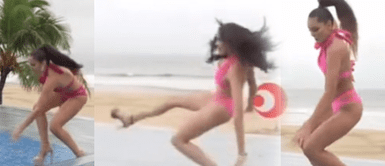 ¡Al suelo! Así terminaron las candidatas del Miss Grand Internacional en desfile en traje de baño ¡Terrible! Candidatas rodaron en desfile bajo la lluvia en Miss Grand Internacional