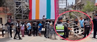 Vecinos de Ate se organizan para ver el Perú vs. Chile en pantalla gigante; pero serenazgo los interviene Vecinos de Ate se organizan para ver el Perú vs. Chile en pantalla gigante; pero serenazgo los interviene