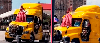 Quinceañera rechaza limosina y prefiere orgullosa el tráiler de su papá: "La que puede, puede" Quinceañera rechaza limosina y prefiere el tráiler de su papá para su fiesta: "La que puede, puede"