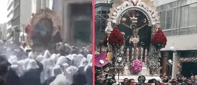 Procesión 2023: Señor de los Milagros estuvo al borde de caer durante su segunda salida Procesión 2023: Señor de los Milagros estuvo al borde de caer durante su segunda salida