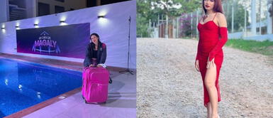 La Uchulú vestido verde La Uchulú se lleva la gloria en la final de ‘La casa de Magaly’ con majestuoso vestido drapeado