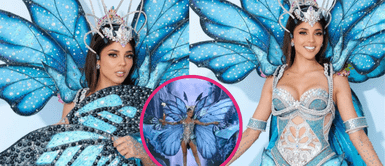 ¡Despampanante! Así fue el desfile de Luciana Fuster en traje típico Luciana Fuster deslumbra con traje típico inspirado en mariposa de la Amazonía peruana