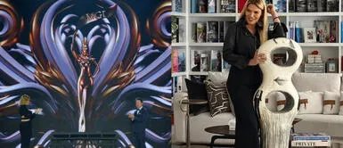 Jessica Newton vestido Jessica Newton rompe esquemas en el Miss Grand con osado vestido negro para recibir condecoración