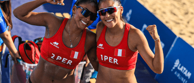 Lisbeth Allca y Claudia Gaona tratan de coronar en Santiago 2023. Juegos Santiago 2023: Perú se enfrenta al desafío del voleibol playa con fuerza