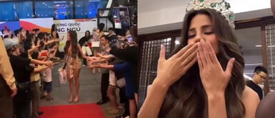 Luciana Fuster recibe baño popularidad Luciana Fuster recibe baño de popularidad luciéndose en la red carpet con magnético vestido dorado