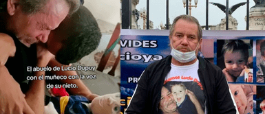 Abuelo llora amargamente tras recibir el muñeco con la voz de su nieto asesinado Abuelo llora amargamente tras recibir el muñeco con la voz de su nieto asesinado