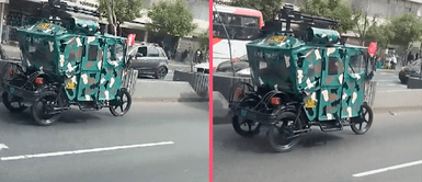 ¿Perú listo para la guerra? Mototaxi al estilo militar alborota las redes sociales: "¡Terreneitor!" ¿Perú listo para la guerra? Mototaxi al estilo militar alborota las redes sociales: "¡Terreneitor!"