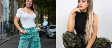 Flor Polo con vestido tie dye Flor Polo causa ola de suspiros con misterioso hombre luciendo vestido denim estilo tie dye