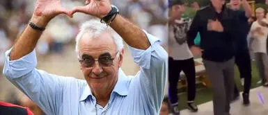 El DT celebró el campeonato con chispiantes pasos de baile. Jorge Fossati saca los pasos prohibidos para celebrar campeonato de Universitario de Deportes