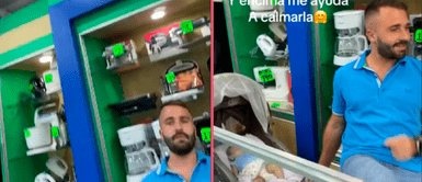 Dueño de negocio aceptó que trabajadora lleve a su bebé a la tienda y es aplaudido en redes Dueño de negocio aceptó que trabajadora lleve a su bebé a la tienda y es aplaudido en redes: "Más jefes como él"