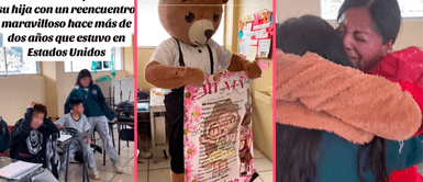 Madre sorprende a su hija al aparecer de sorpresa en su colegio tras 2 años de vivir en Estados Unidos Madre sorprende a su hija al aparecer de sorpresa en su colegio tras 2 años de vivir en Estados Unidos