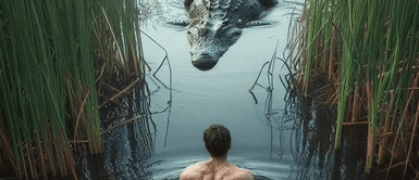 Granjero enfrentó a cocodrilo y le MORDIÓ el ojo para poder salvar su vida Granjero enfrentó a cocodrilo y le MORDIÓ el ojo para poder salvar su vida