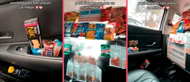 Taxista crea curioso emprendimiento y abre bodeguita en su auto para venderle golosinas a sus pasajeros Taxista crea curioso emprendimiento y abre bodeguita en su auto para venderle golosinas a sus pasajeros