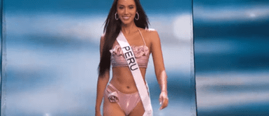Camila Escribens conquista en desfile en traje de baño en competencia preliminar Miss Universo 2023: Camila Escribens conquista en desfile en traje de baño en competencia preliminar