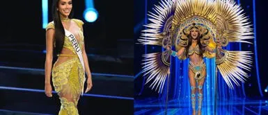 Camila Escribens traje tipico Miss Universo: Camila Escribens se luce como la DIOSA del TUMI y arrasa en desfile de traje típico