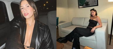 Gianella Marquina vestido sofisticado Gianella Marquina eleva su glamour con atrevido vestido con escote infinito y transparencias