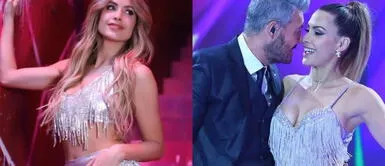¡Pura miel! Milett Figueroa posa junto a Marcelo Tinelli como pareja con sofisticado vestido nude de pedrería. Milett Figueroa oficializa su relación con Marcelo Tinelli luciéndose con espectacular vestido glam