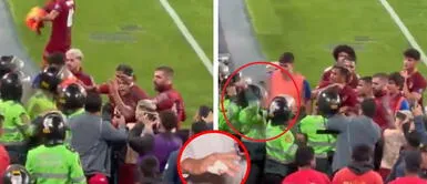 Policías peruanos agreden y fisuran dedos a jugador de Venezuela al final del partido con Perú Policías peruanos agreden y fisuran dedos a jugador de Venezuela al final del partido con Perú