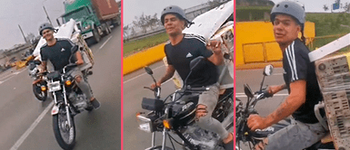 Hombre se vuelve viral tras llevar una COCINA y una LAVADORA en su moto Hombre se vuelve viral tras llevar una COCINA y una LAVADORA en su moto: "Flete económico"