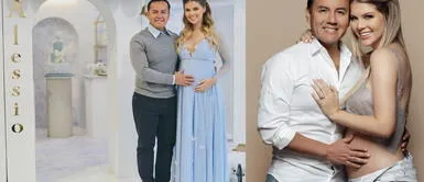 La bubu ya es mamá y Richard es el papá más 'chocho'. Richard Acuña y Brunella Horna ya son padres y Alessio les demuestra el símbolo de su amor