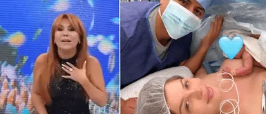 Brunella Horna ya tiene a su bebé con Richard Acuña en sus brazos. Magaly revela que Brunella Horna pidió anestesia en su parto: "Nos han enviado hasta audios"