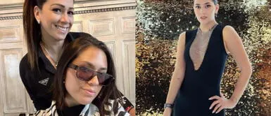 Gianella Marquina bikini terracota Gianella Marquina arrasa en las playas de Aruba con exótico bikini de print de cebra