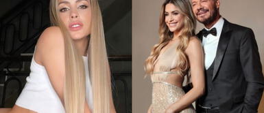 Milett Figueroa con look blanco Milett Figueroa se besa EN VIVO con Marcelo Tinelli luciéndose en look con botas metalizadas