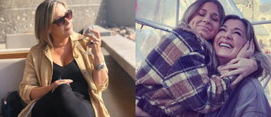 Mónica Zevallos vestido satinado Mónica Zeballos da cátedra de moda junto a su hija con elegante enterizo de satén en look Gucci