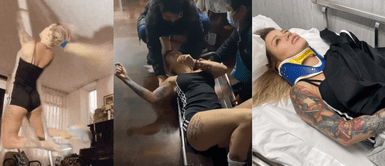 Leslie Shaw sufre fuerte caída mientras bailaba en tubo Leslie Shaw sufre ESTREPITOSA CAÍDA mientras hacía pole dance: "El dolor fue intenso"