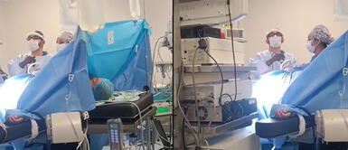 Médicos sufren sismo durante operación en un sexto piso de un hospital y deciden no abandonar a su paciente Médicos sufren sismo durante operación en un sexto piso de un hospital y deciden no abandonar a su paciente