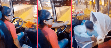 Madre peruana trabaja como chofer de combi junto a su bebé y es elogiada: "Luchadora y ejemplo" ¡Peruana CHAMBA! Conductora de combi trabaja junto a su bebé y es elogiada: "Luchadora y ejemplo"