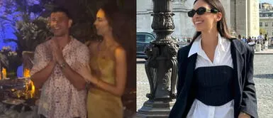 Natalie Vértiz vestido Natalie Vértiz se roba el show en la MEGA FIESTA de Yaco Eskenazi con vestido glam de oro