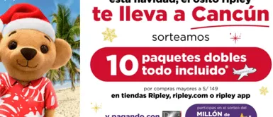 Foto: difusión ¡Increíbles sorpresas navideñas con los Ositos Ripley! Descubre cómo ganar premios fabulosos este diciembre