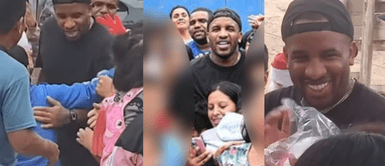 Jefferson Farfán reparte alegría a niños de asentamiento humano Jefferson Farfán sorprende a niños de asentamiento humano con regalos por Navidad: "Conectar con mi gente"