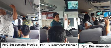 Lima: empresa sube pasaje en pleno viaje y pasajeros se discuten entre ellos para no pagar Lima: empresa sube pasaje en pleno viaje y pasajeros discuten entre ellos para no pagar