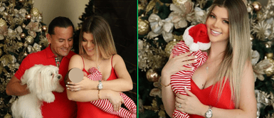 Brunella Horna y Richard Acuña luce muy felices en fiestas. Brunella Horna comparte lujosa SESIÓN de fotos NAVIDEÑAS con Richard Acuña y su bebé