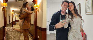 luciana fuster look print Luciana Fuster se luce con Patricio Parodi como una familia feliz con look de print navideño