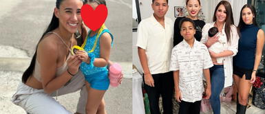 hija de samahara lobaton look La hija de Samahara Lobatón se luce con la bebé de Melissa Klug en sublime vestido de rayas