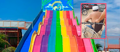 Peruano se rompe la cabeza en tobogán de piscina de Aqualandia durante feriado Peruano se rompe la cabeza en tobogán de piscina de Aqualandia durante feriado